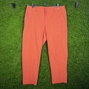 Kirkland Signature Ladies Travel Pant Size 8 Coral Orange Stretch Hiking 7789780